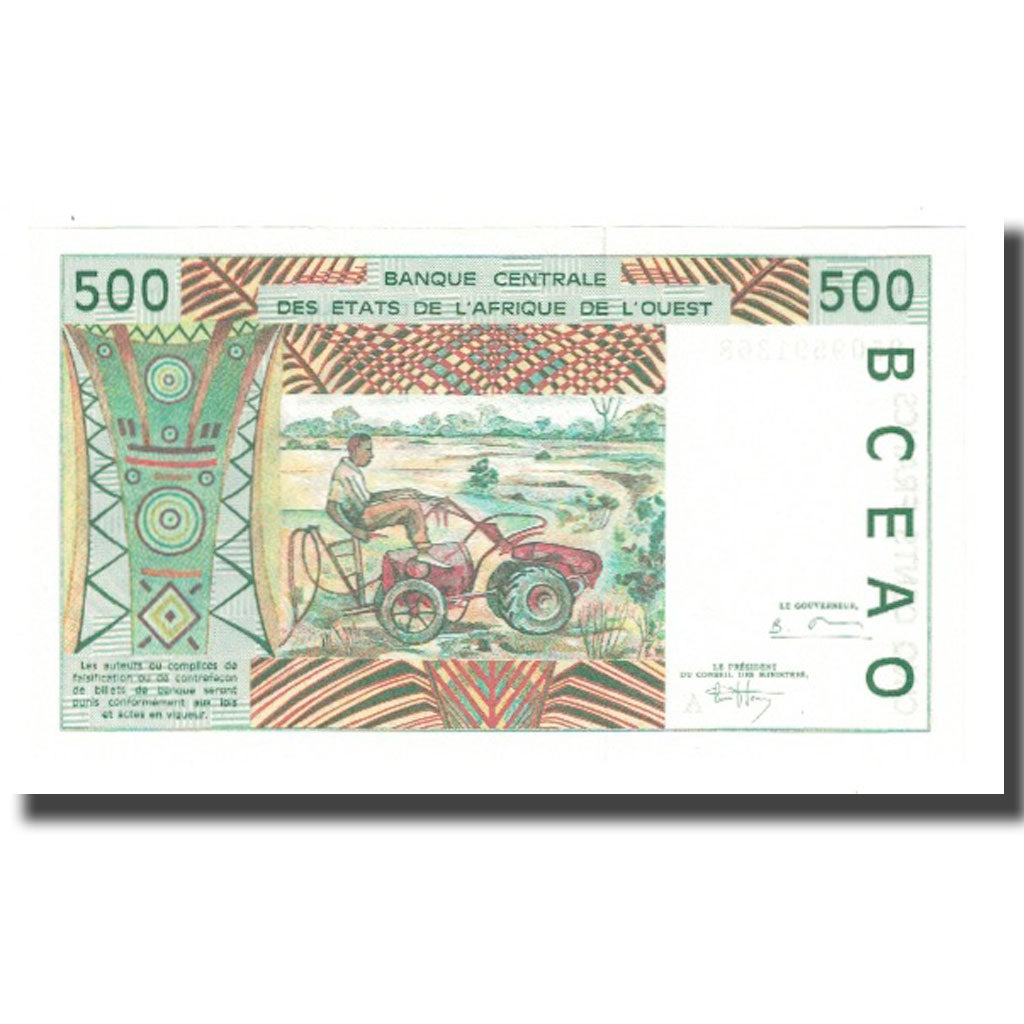 Billet, West African States, 500 Francs, KM:410Dd, NEUF