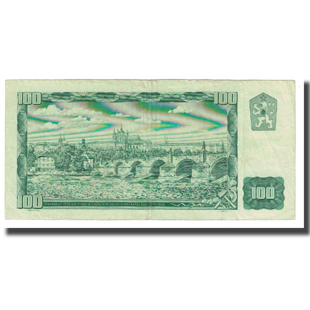 Banknot, Czechosłowacja, 100 Korun, 1961, KM:91c, EF(40-45)