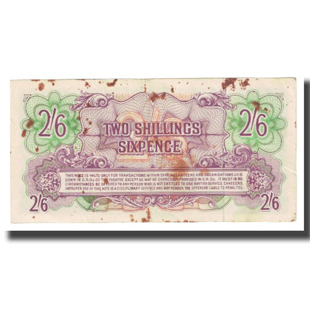 Banknote, Great Britain, 2 Shillings - 6 Pence, KM:M19a, EF(40-45)