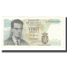 Banknote, Belgium, 20 Francs, 1964, 1964-06-15, KM:138, AU(55-58)