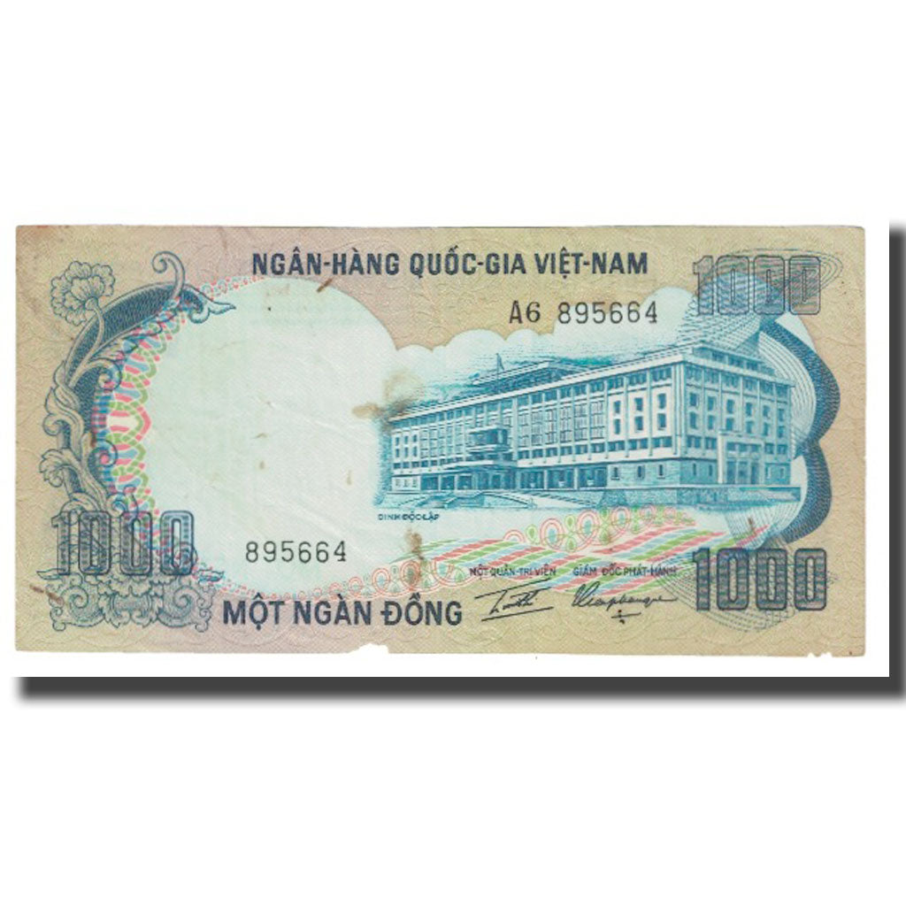 Geldschein, South Viet Nam, 1000 D<ox>ng, KM:34a, S