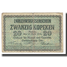 Billet, Allemagne, 20 Kopeken, 1916, 1916-04-17, KM:R120, TB