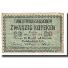 Banconote, Germania, 20 Kopeken, 1916, 1916-04-17, KM:R120, MB
