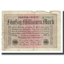Banknote, Germany, 50 Millionen Mark, 1924, 1924-01-01, KM:109d, VF(20-25)