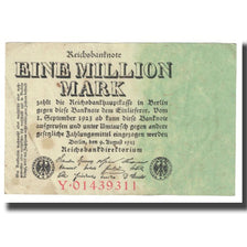 Banknote, Germany, 1 Million Mark, 1923, 1923-08-09, KM:102a, EF(40-45)