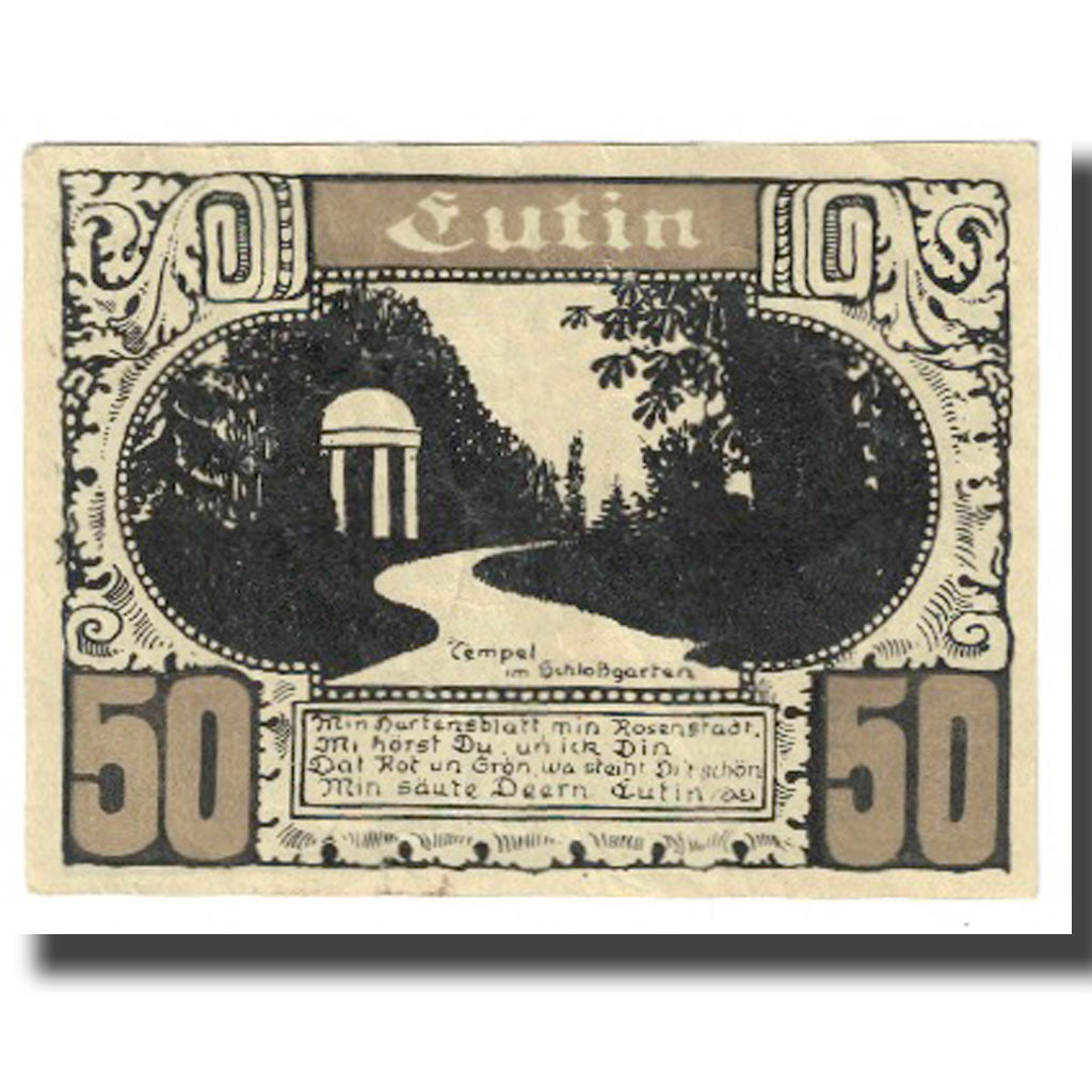 Biljet, Duitsland, 50 Pfennig, NIEUW