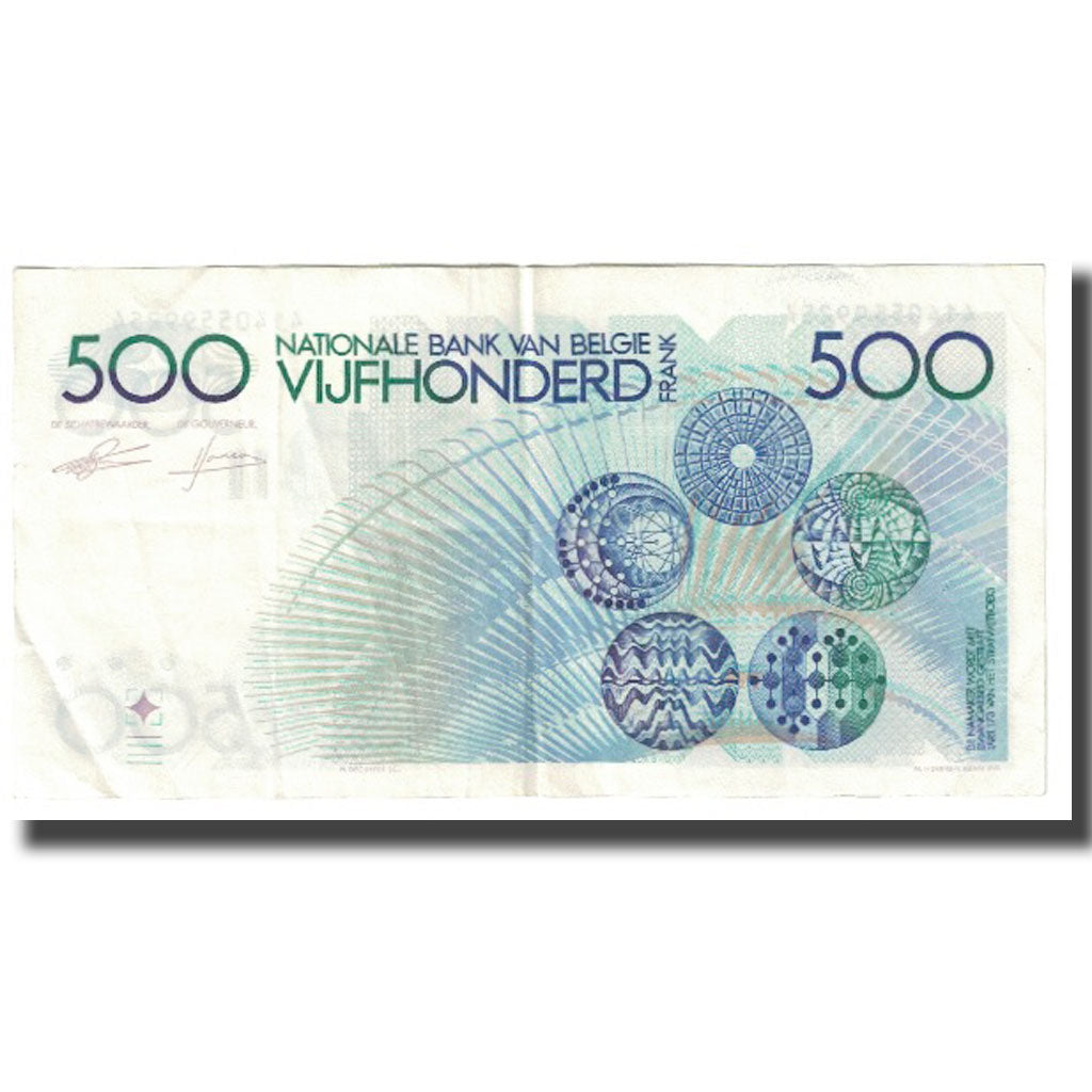 Banknot, Belgia, 500 Francs, Undated, Undated, KM:143a, EF(40-45)