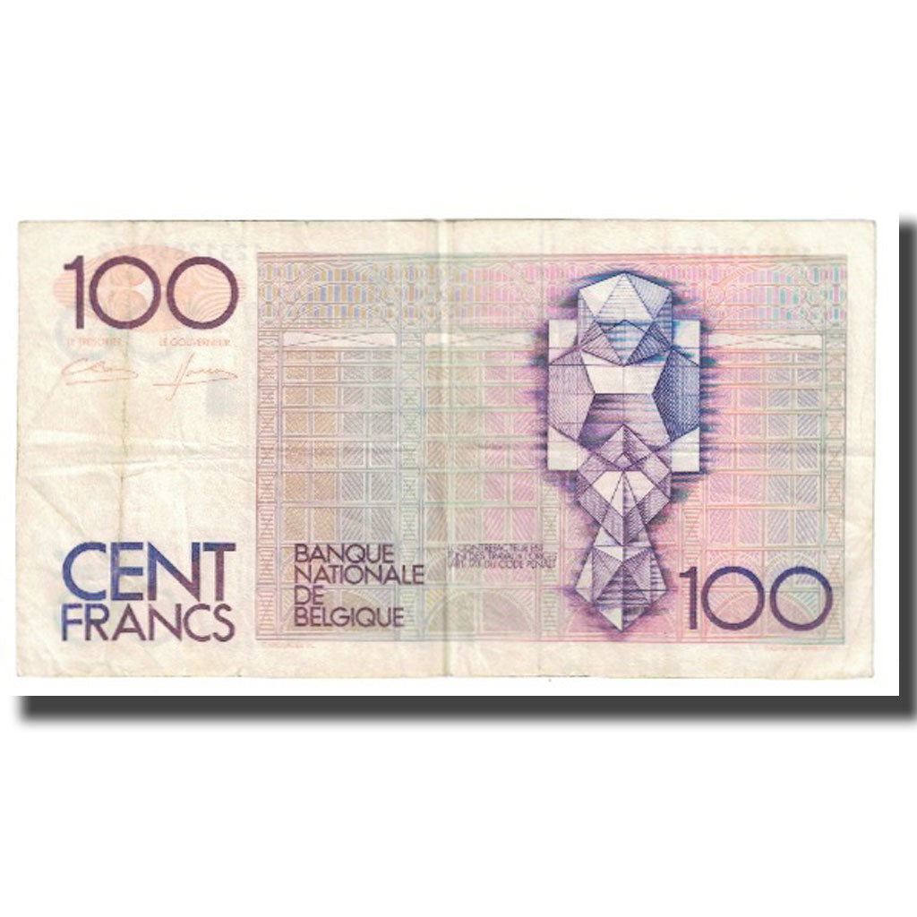Banconote, Belgio, 100 Francs, KM:142a, MB