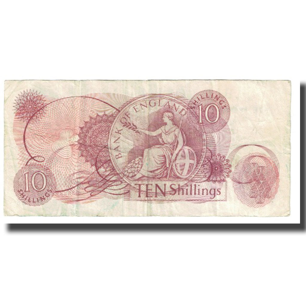 Banknot, Wielka Brytania, 10 Shillings, Undated, Undated, KM:373b, VF(20-25)