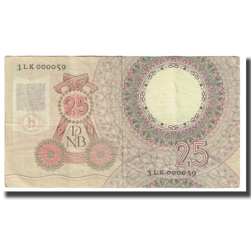Banknote, Netherlands, 25 Gulden, 1955, 1955-04-10, KM:87, EF(40-45)
