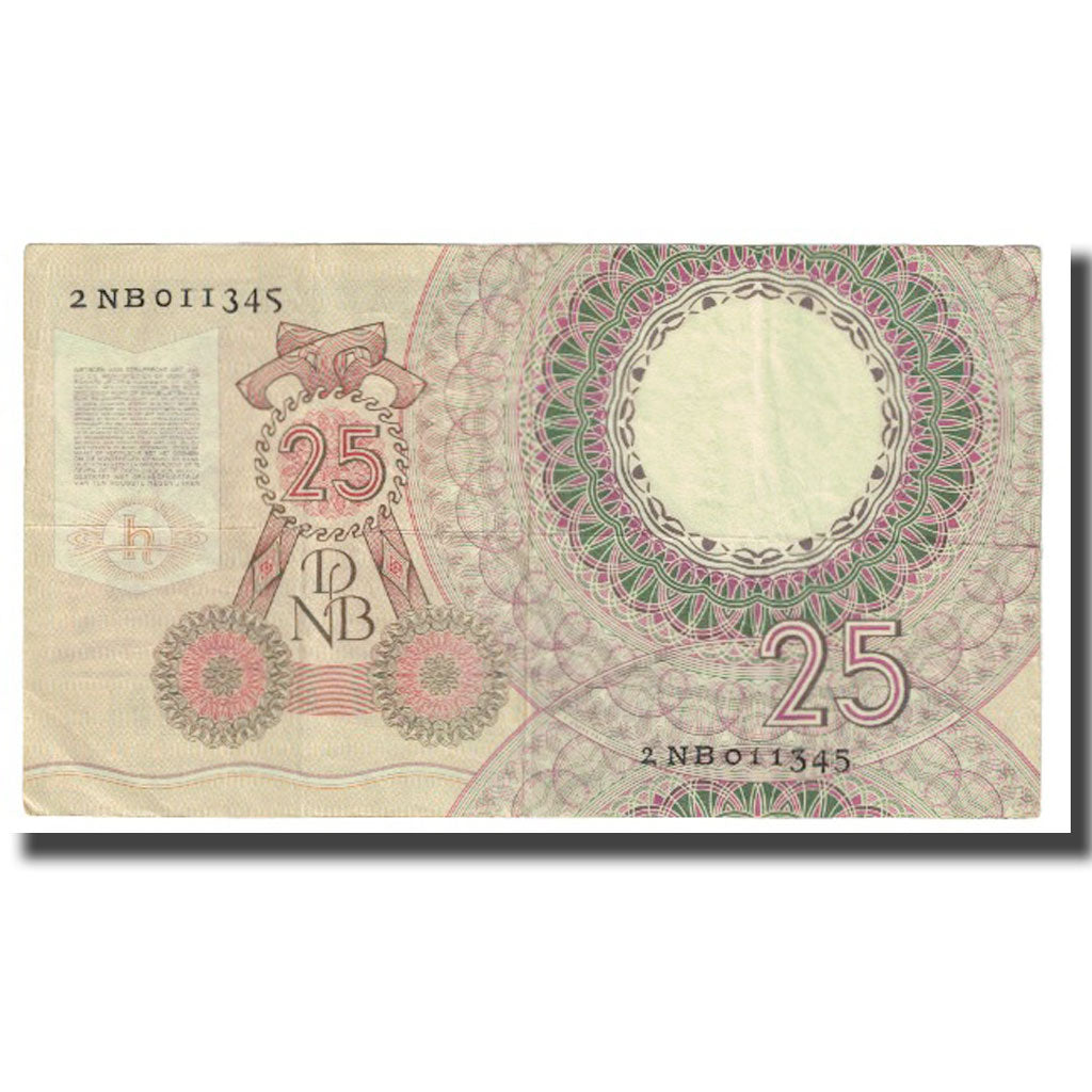 Banknot, Holandia, 25 Gulden, 1955, 1955-04-10, KM:87, EF(40-45)