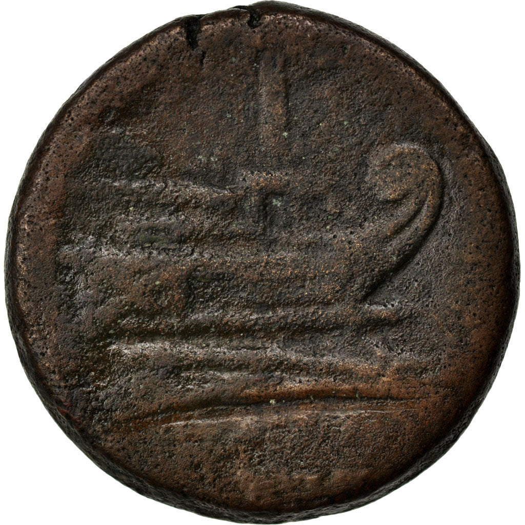Pompeius, As, VF(30-35), Copper, 34.10