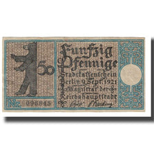 Billete, 50 Pfennig, 1921, Alemania, 1921-09-09, SC