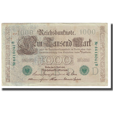 Banknote, Germany, 1000 Mark, 1910, 1910-04-21, KM:45b, AU(55-58)