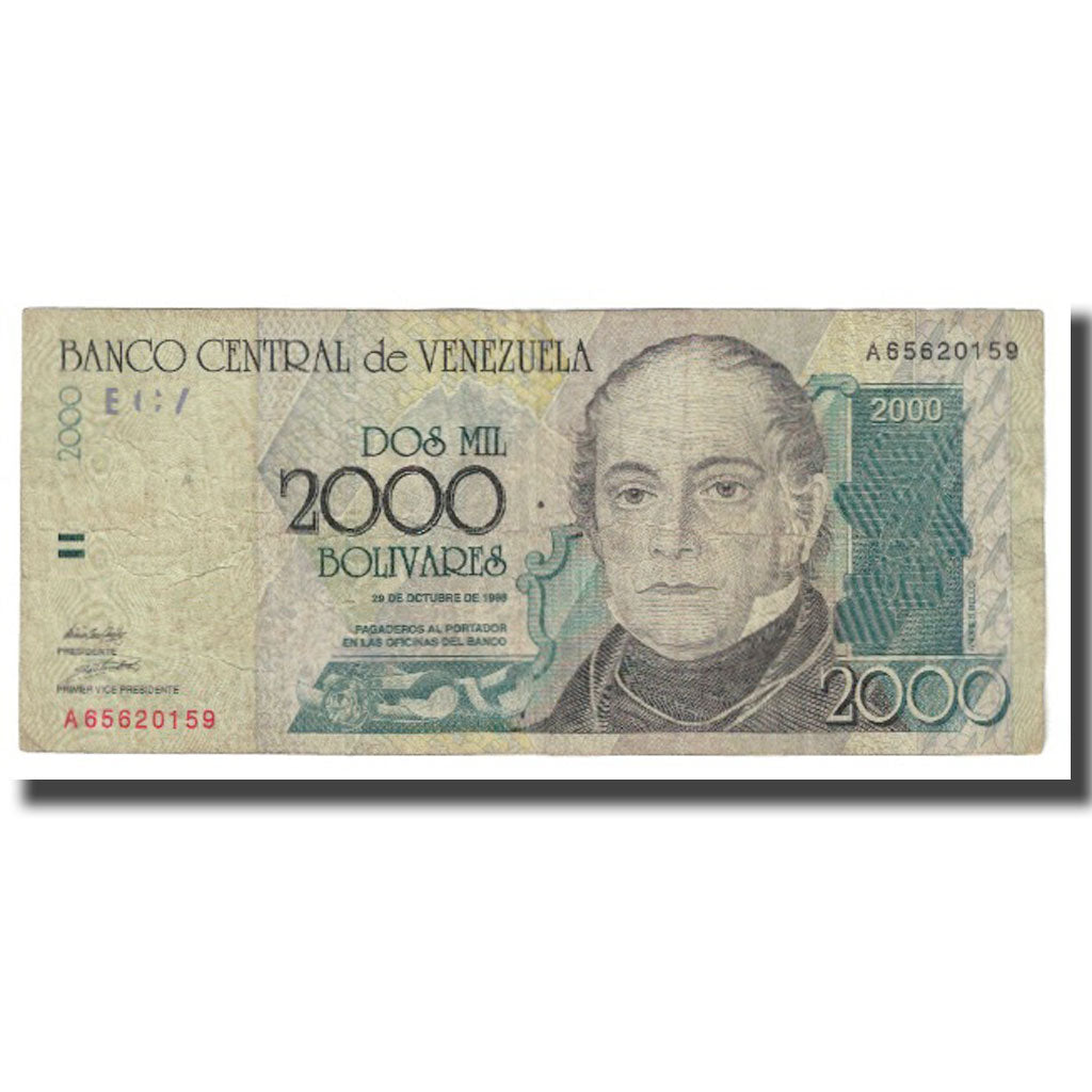 Billete De Venezuela 2000 Bolívares Espécimen Sin Valor 1998 | Cuotas sin interés