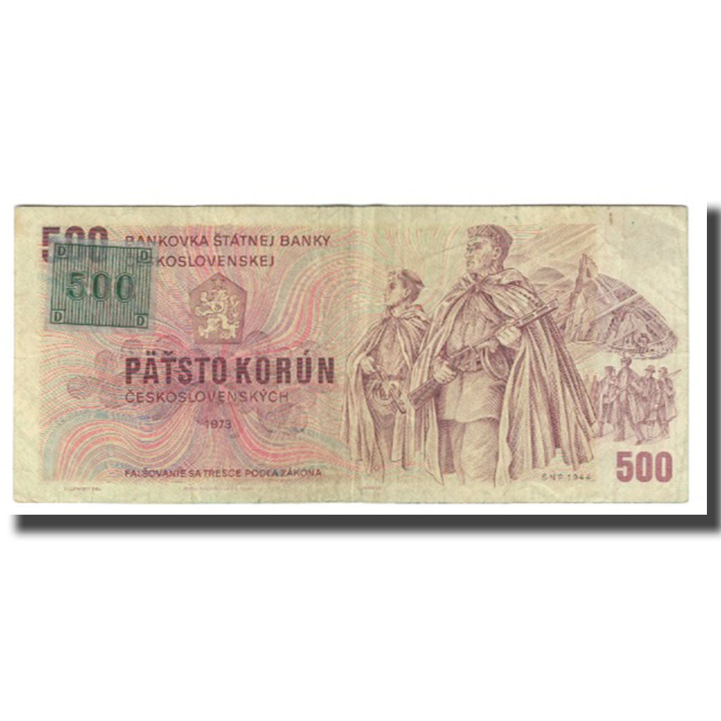 Banknot, Czechy, 500 Korun, 1973, KM:2, VF(20-25)