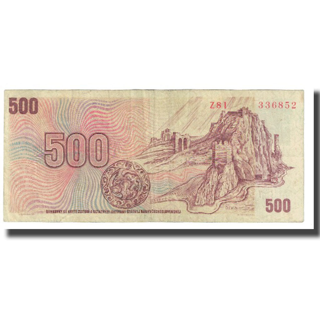 Banknot, Czechy, 500 Korun, 1973, KM:2, VF(20-25)