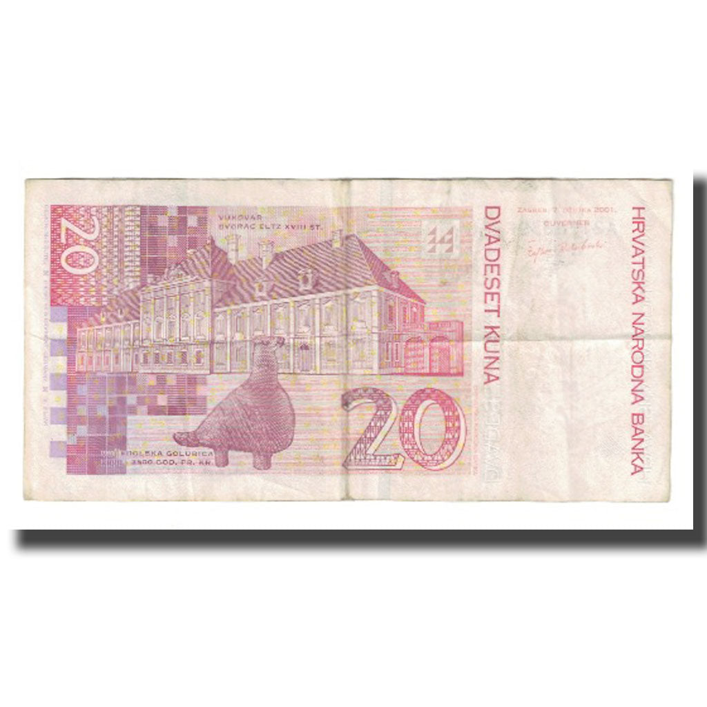 Banknote, Croatia, 20 Kuna, 2001, 2001-03-07, KM:39, EF(40-45)