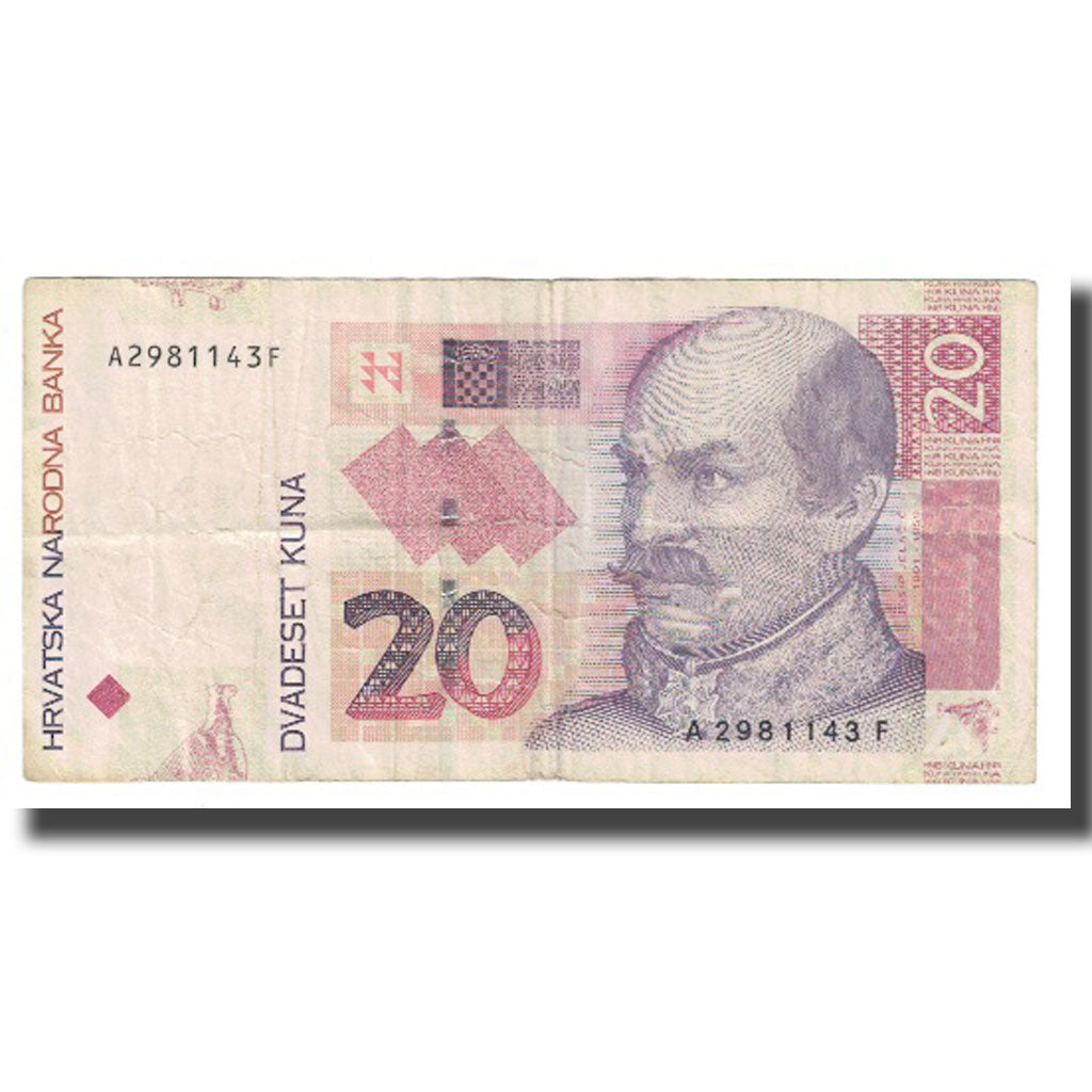Billet, Croatie, 20 Kuna, 2001, 2001-03-07, KM:39, TTB