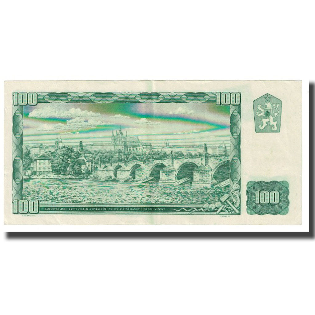 Banknot, Czechosłowacja, 100 Korun, 1961, KM:91c, AU(55-58)