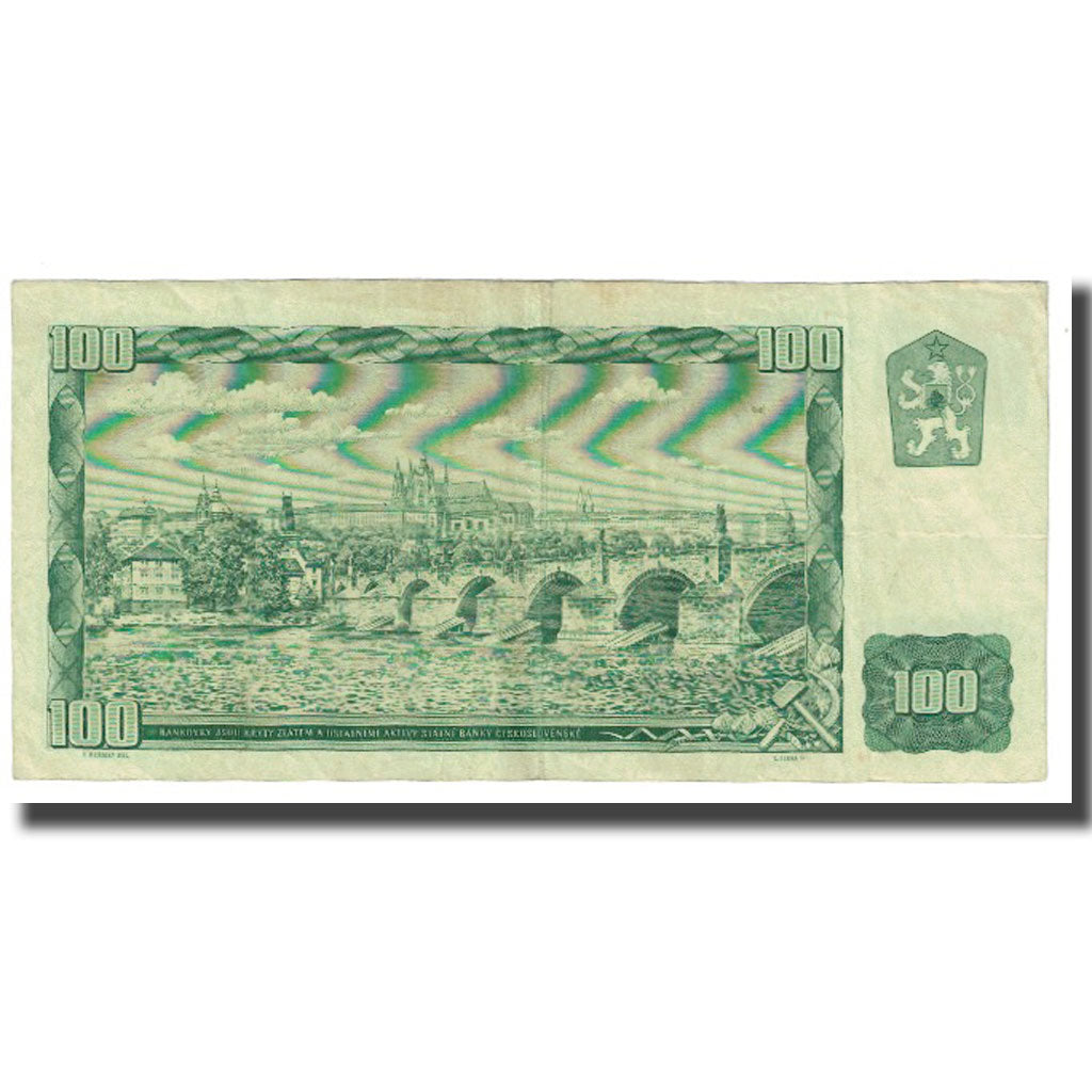 Banknot, Czechosłowacja, 100 Korun, 1961, KM:91c, EF(40-45)