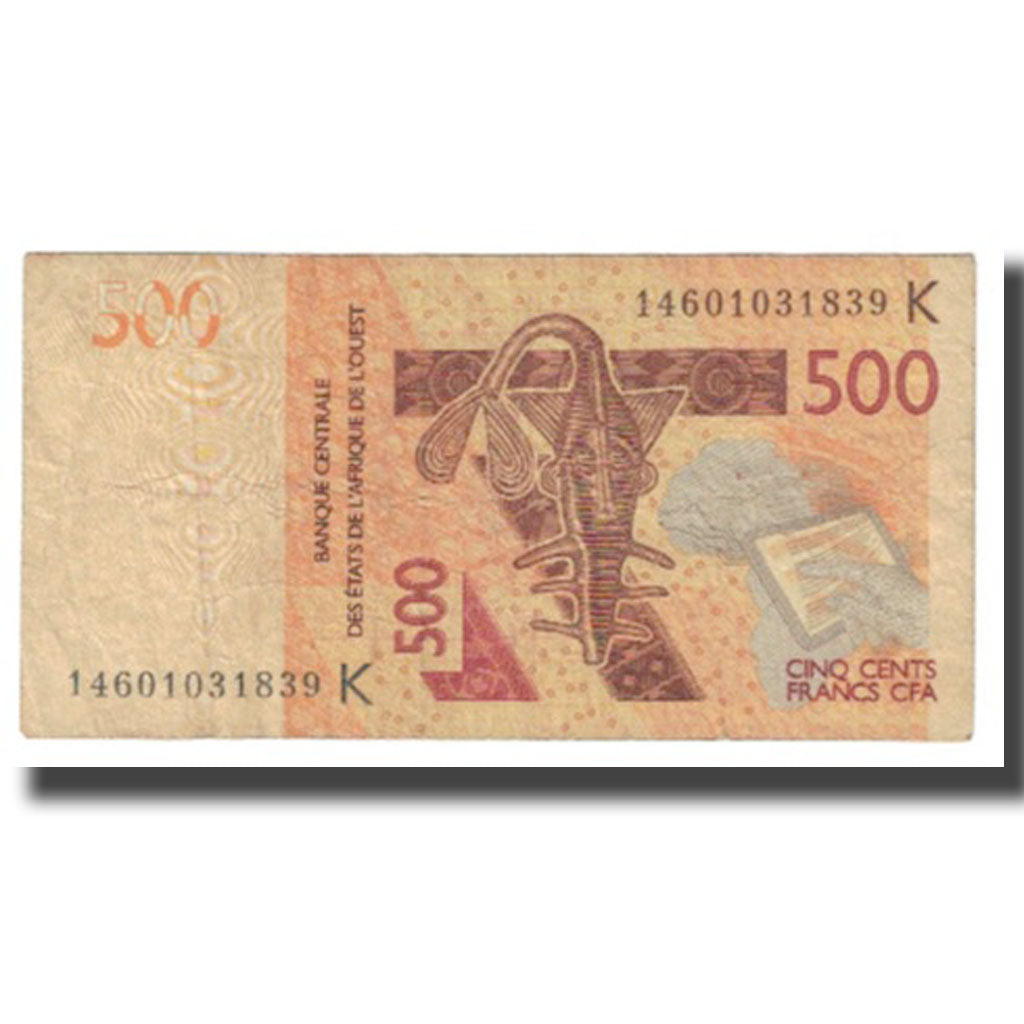 Billet, West African States, 500 Francs, 2012, TB