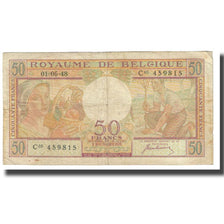 Banknote, Belgium, 50 Francs, 1948, 1948-06-01, KM:133b, VF(20-25)