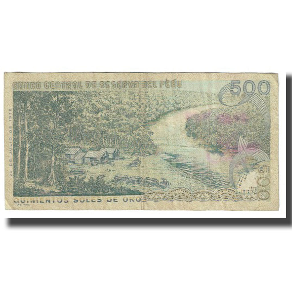 Banknote, Peru, 500 Soles De Oro, 1976, 1976-07-22, KM:115, VF(20-25)