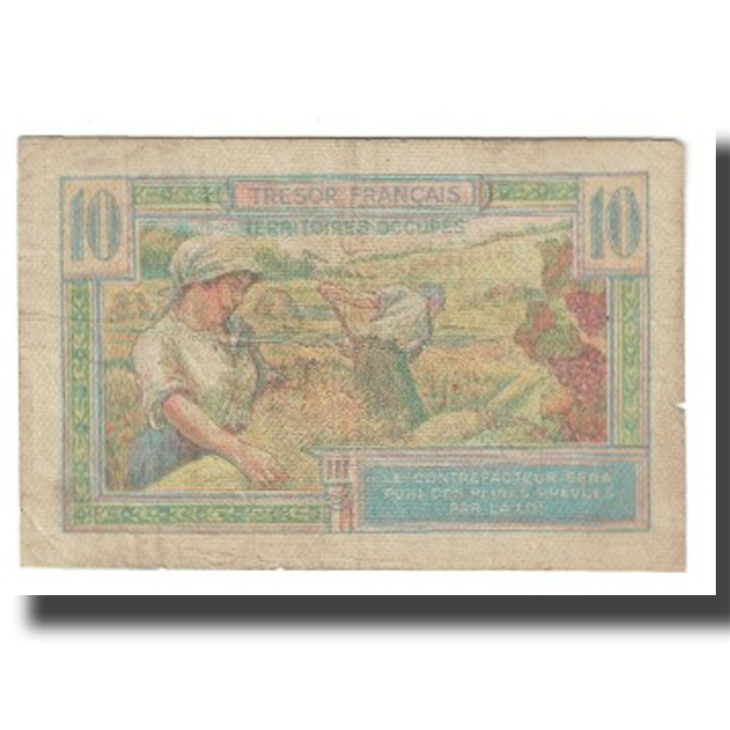 France, 10 Francs, Undated (1947), VF(20-25), Fayette:VF30.1, KM:M7a