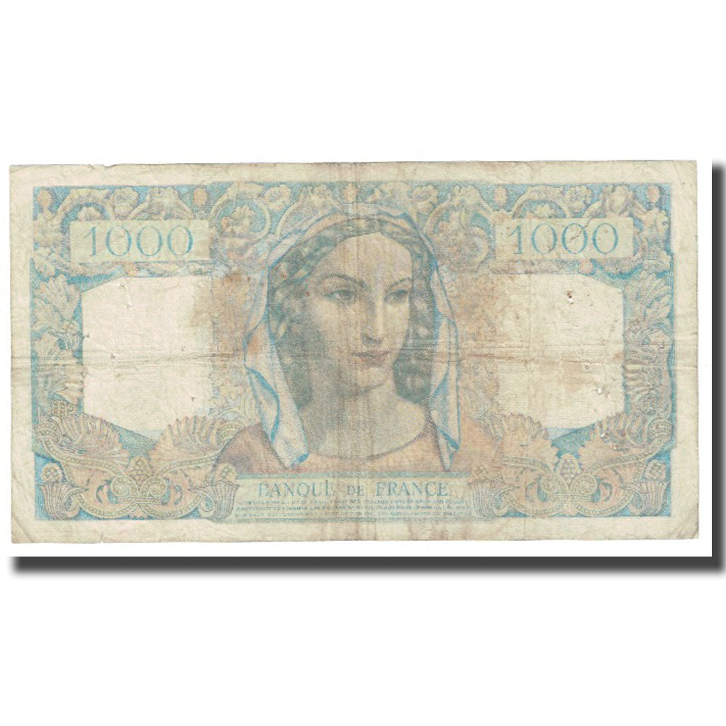 Francia, 1000 Francs, 1945, 1945-08-23, BC, Fayette:41.07, KM:130a