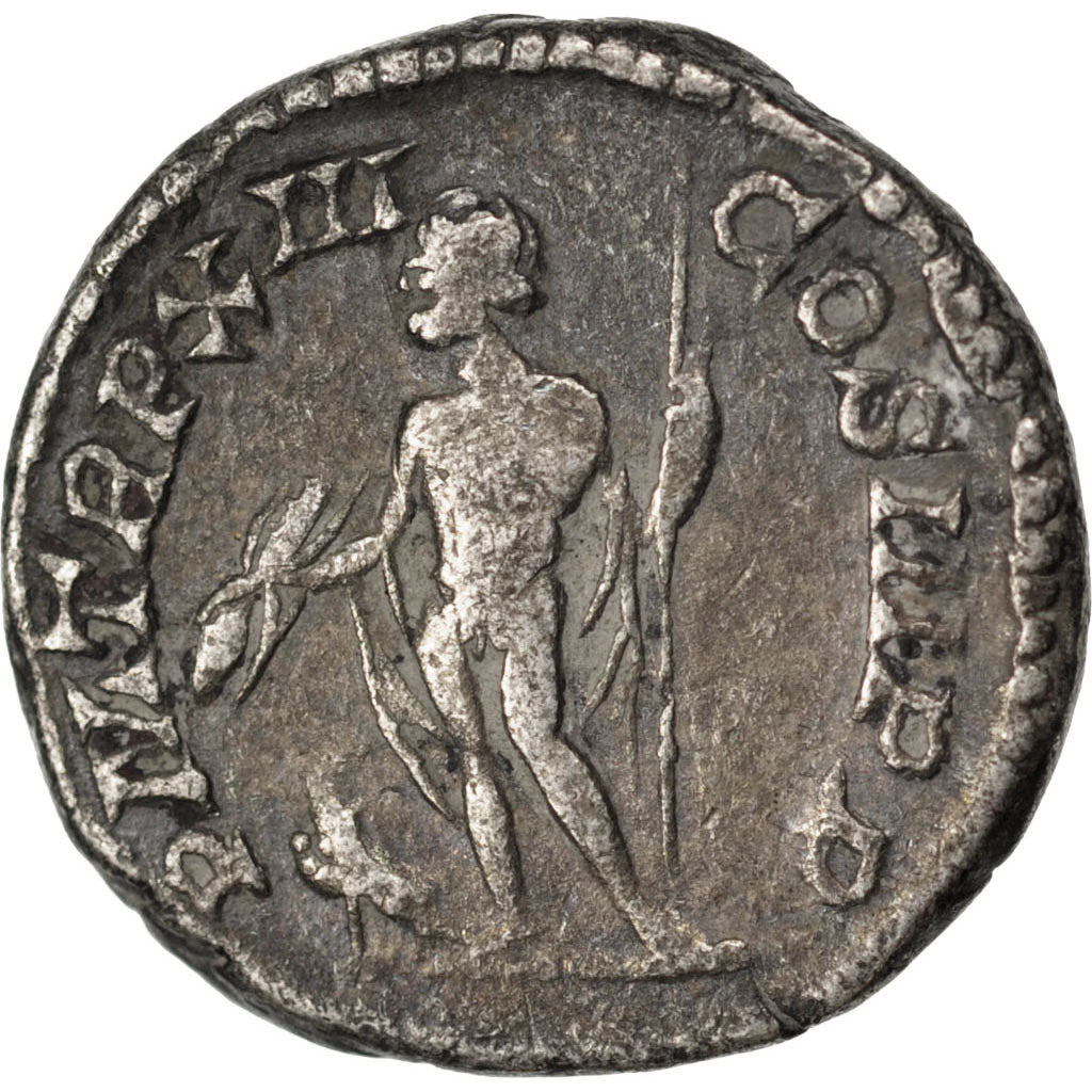 Septimius Severus, Denarius, Roma, EF(40-45), Silver, Cohen #469, 3.40