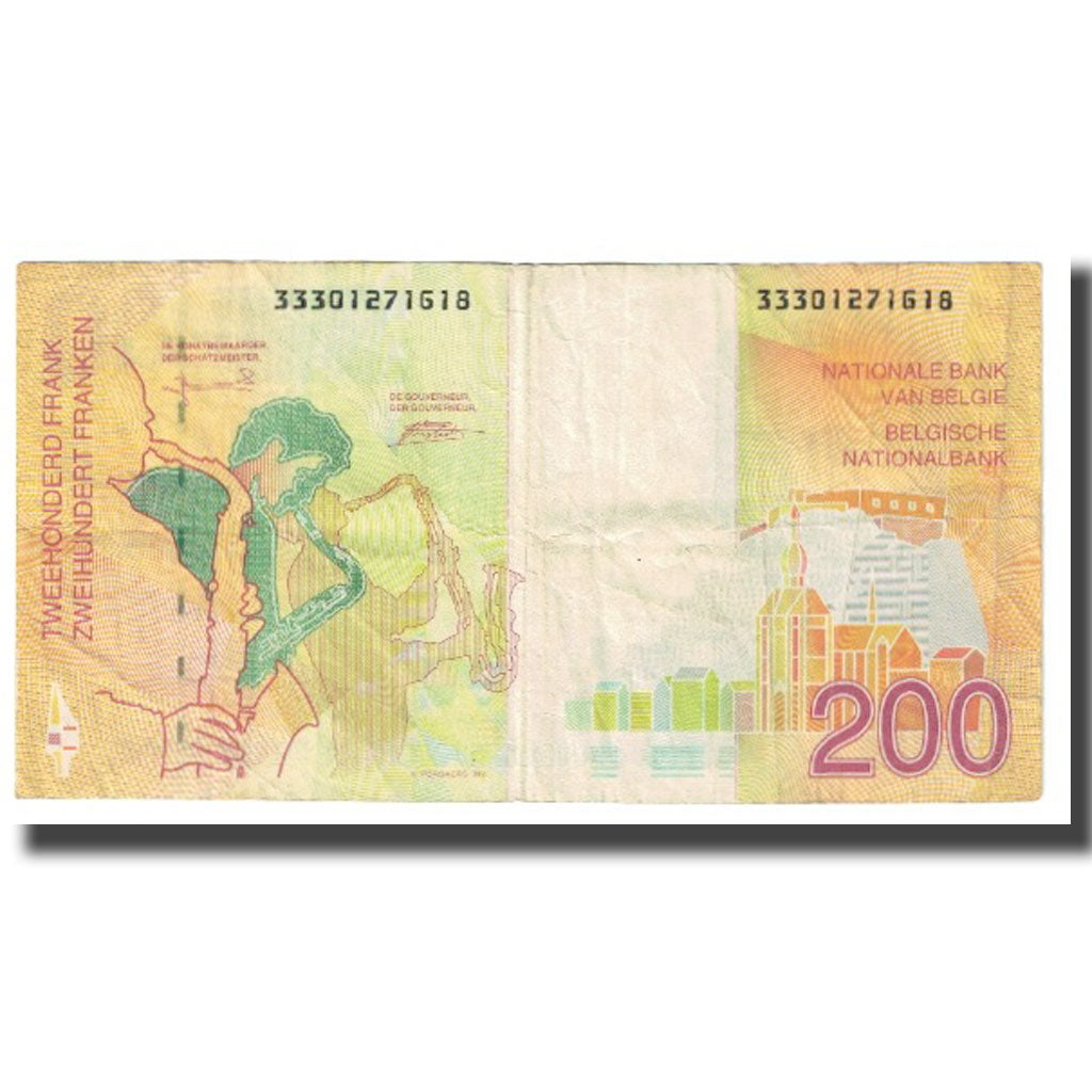 Billet, Belgique, 200 Francs, KM:148, TTB