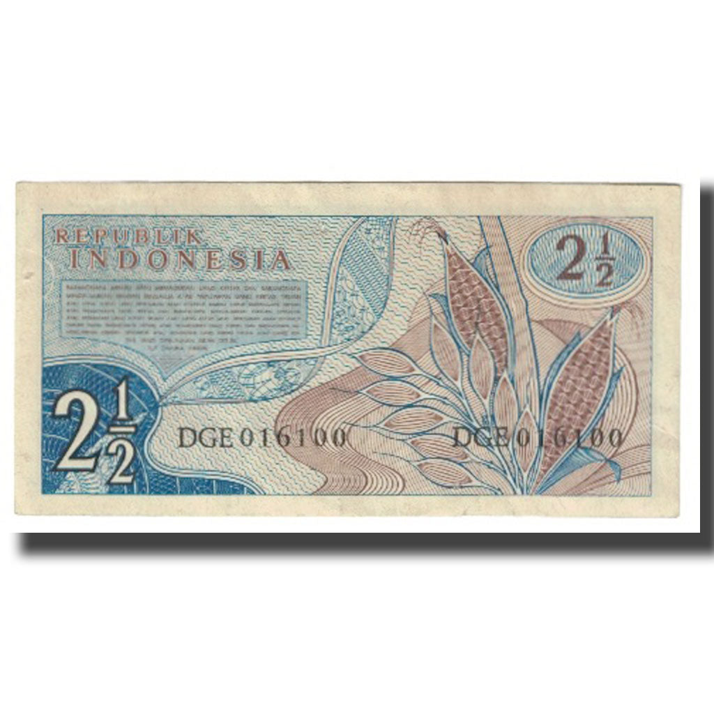 Banconote, Indonesia, 2 1/2 Rupiah, 1961, KM:79, BB