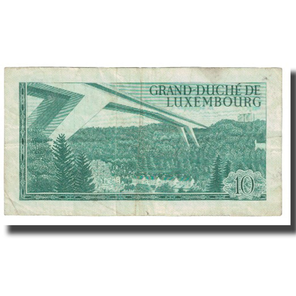 Banknote, Luxembourg, 10 Francs, 1967, 1967-03-20, KM:53a, VF(20-25)