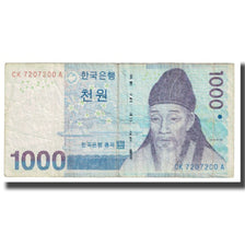 Banknote, South Korea, 1000 Won, KM:54a, VF(20-25)