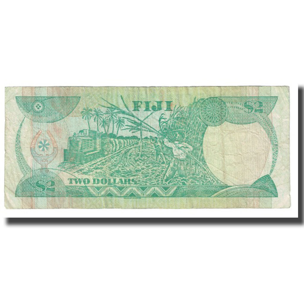 Nota, Fiji, 2 Dollars, KM:90a, VF(20-25)