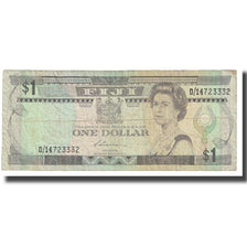 Banknot, Fiji, 1 Dollar, Undated, Undated, KM:86a, VF(20-25)
