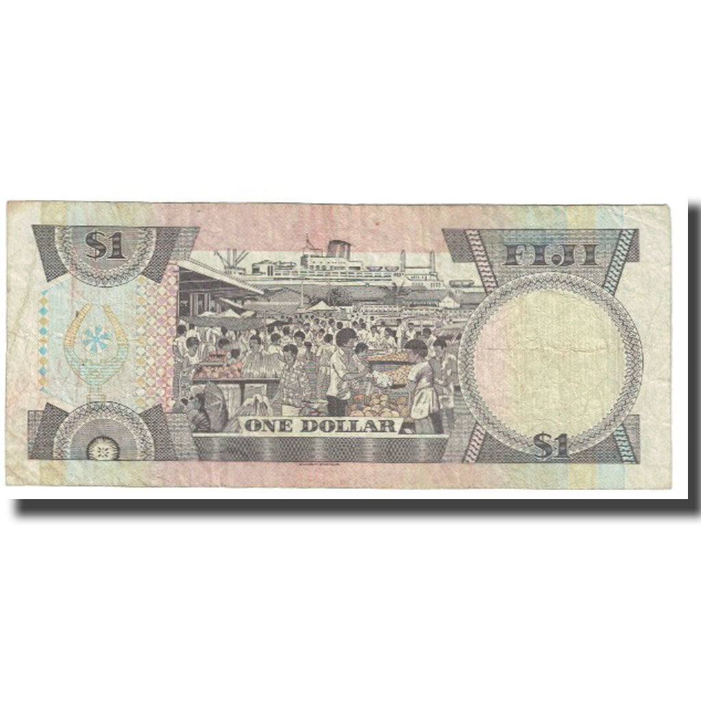 Banknot, Fiji, 1 Dollar, Undated, Undated, KM:86a, VF(20-25)