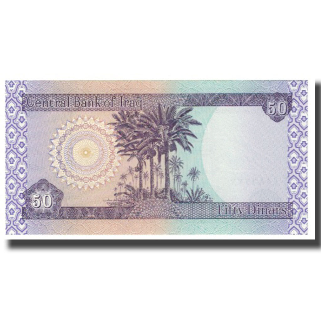 Billet, Iraq, 50 Dinars, KM:90, NEUF