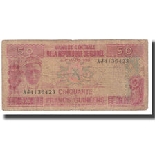 Banknote, Guinea, 50 Francs, 1960, 1960-03-01, KM:29a, VF(20-25)