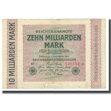 Banknote, Germany, 10 Milliarden Mark, 1923, 1923-10-01, KM:117a, VF(20-25)