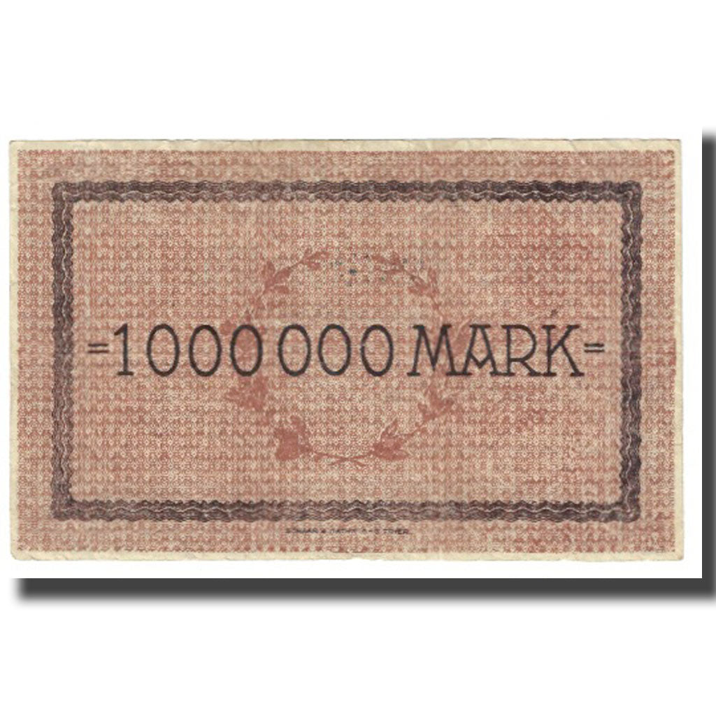 Billet, Allemagne, 1 Million Mark, 1923, 1923-08-14, TTB