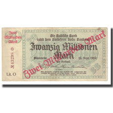 Nota, Estados Alemães, 2 Milliarden Mark, 1923, 1923-09-25, KM:S913, EF(40-45)