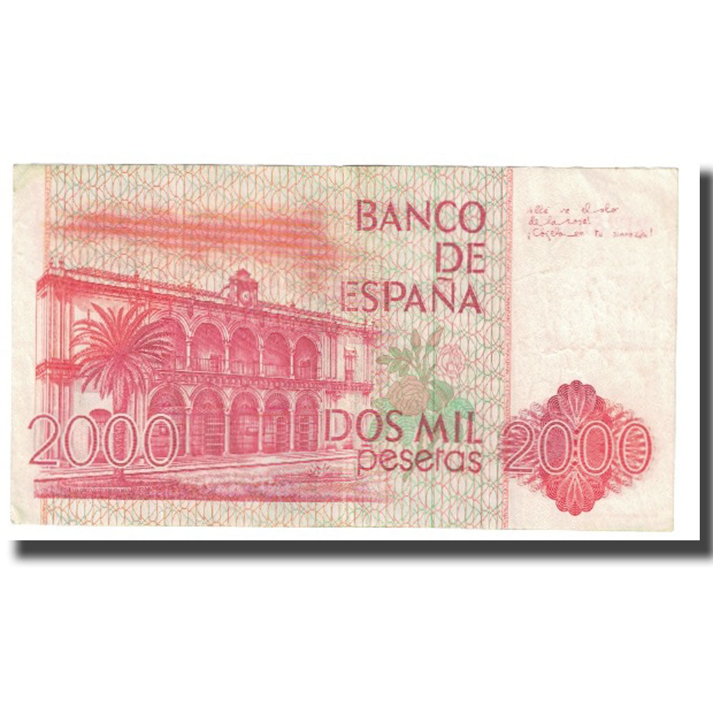 Banknote, Spain, 2000 Pesetas, 1980, 1980-07-22, KM:159, VF(20-25)