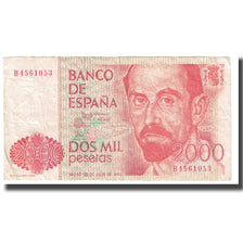 Banknote, Spain, 2000 Pesetas, 1980, 1980-07-22, KM:159, VF(20-25)