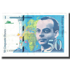 Francja, 50 Francs, 1999, Undated, AU(55-58), Fayette:73.5, KM:157Ac