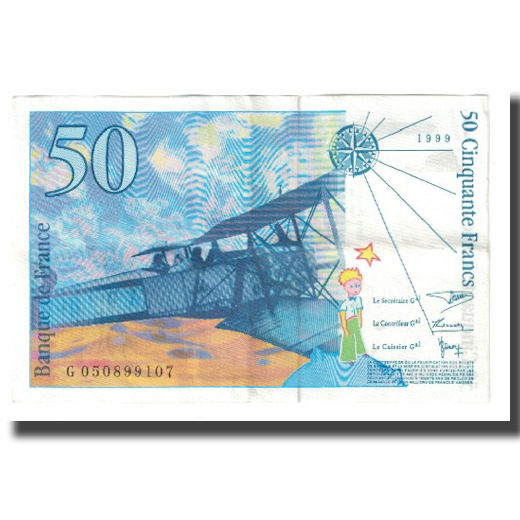 France, 50 Francs, 1999, AU(55-58), Fayette:73.5, KM:157Ac