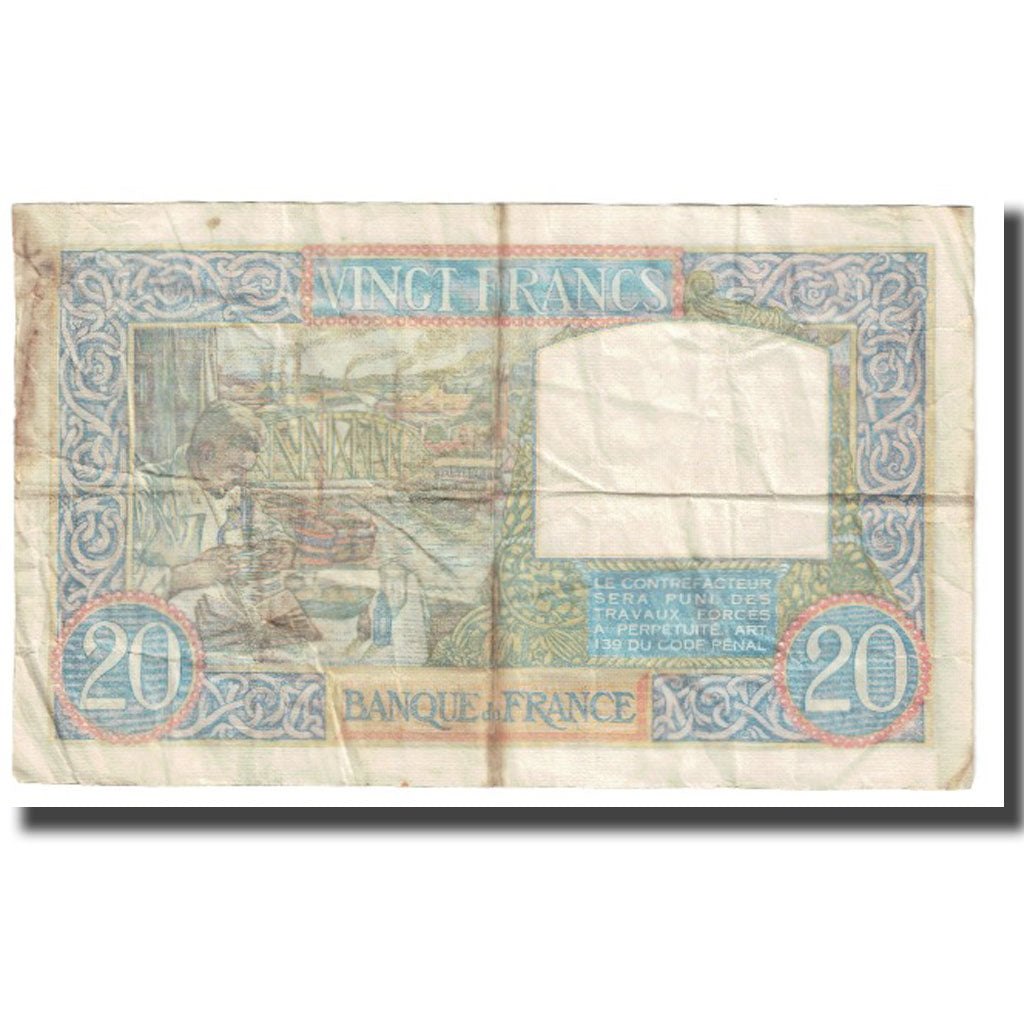 Francia, 20 Francs, 1939, 1939-12-07, BC, Fayette:12.1, KM:92a