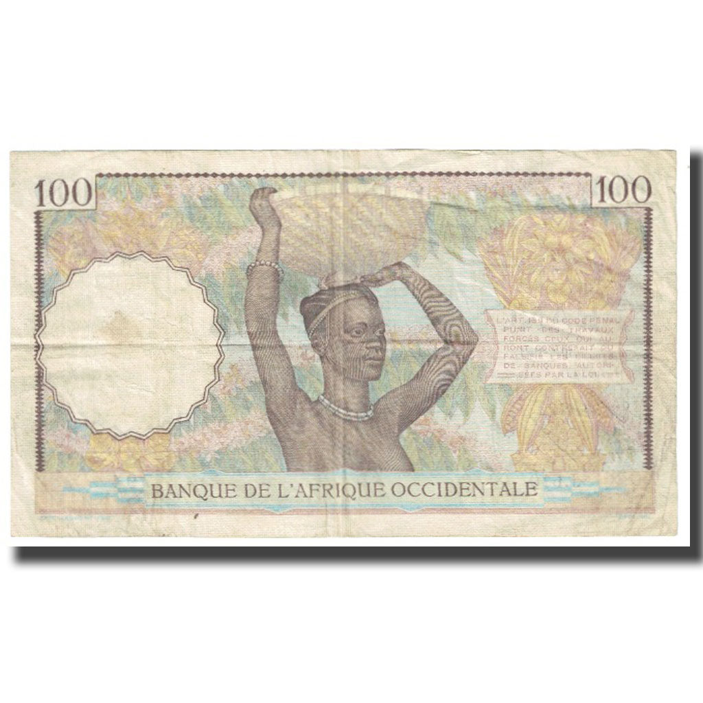 Banknote, French West Africa, 100 Francs, 1941, 1941-09-10, KM:23, VF(20-25)