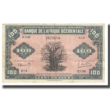 Banknot, Francuska Afryka Zachodnia, 100 Francs, 1942, 1942-12-14, KM:31a